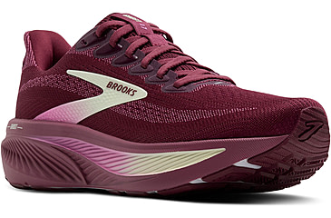 Image of Brooks Ghost 17 Road Running Shoes - Womens, Burgundy/Pink/Green, 6.5, 1B, 1204311B581.065