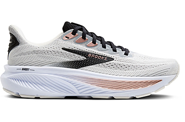 Image of Brooks Ghost 17 Road Running Shoes - Womens, White/Black/Rose Gold, 9, 1B, 1204311B105.090