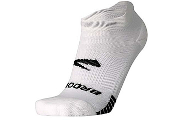 Image of Brooks Ghost Lite No Show 2-Pack Sock, White, L, 280496100.035