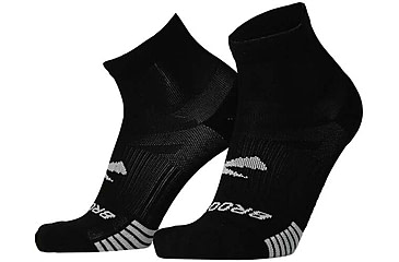Image of Brooks Ghost Lite Quarter 2-Pack Sock, Black, XL, 280497001.040
