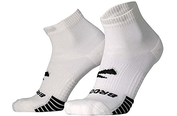Image of Brooks Ghost Lite Quarter 2-Pack Sock, White, XL, 280497100.040