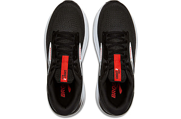 Image of Brooks Ghost Max 2 Road Running Shoes - Mens, Black/White/Fiery Red, 10.0 US/Medium, 1104311D027.100