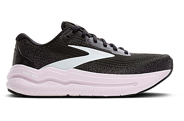Image of Brooks Ghost Max 2 Road Running Shoes - Womens, Black/White/Orchid Ice, 7.0 US/Medium, 1204201B077.070