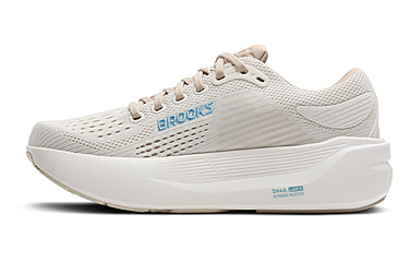 Image of Brooks Ghost Max 3 Road Running Shoes - Womens, Coconut/Chateau Grey/Blue, 10, 1B, 1204571B181.100