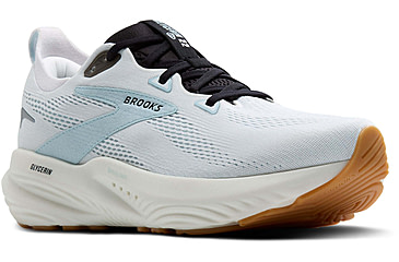 Image of Brooks Glycerin 22 Road Running Shoes - Mens, Bright White/Winter Sky/Black, 12.0 US/Medium, 1104451D175.120