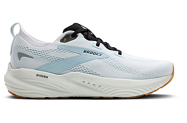 Image of Brooks Glycerin 22 Road Running Shoes - Mens, Bright White/Winter Sky/Black, 12.0 US/Medium, 1104451D175.120