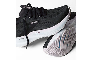 Image of Brooks Glycerin 22 Road Running Shoes - Womens, Black/Orchid Ice/White, 7.5 US/Medium, 1204341B024.075