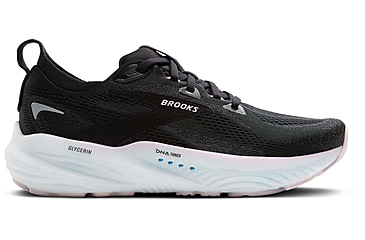 Image of Brooks Glycerin 22 Road Running Shoes - Womens, Black/Orchid Ice/White, 7.5 US/Medium, 1204341B024.075