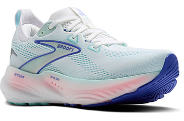 Image of Brooks Glycerin 22 Road Running Shoes - Womens, White/Limpet Shell/Amparo Blue, 10, 1B, 1204341B110.100