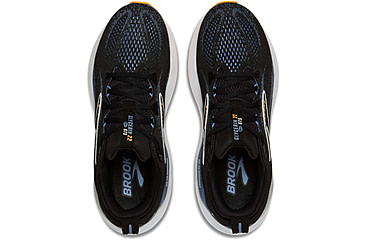 Image of Brooks Glycerin GTS 22 Road Running Shoes - Mens, Black/Country Blue/Orange Pop, 9.0 US/Medium, 1104461D013.090