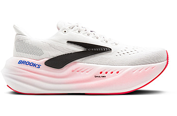Image of Brooks Glycerin Max Road Running Shoes - Womens, White/Black/Diva Pink, 7.5 US/Medium, 1204361B118.075
