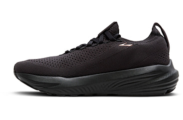 Image of Brooks Glycerin StealthFit 22 Road Running Shoes - Womens, Black/Grey/Rose Gold, 6, 1B, 1204371B068.060