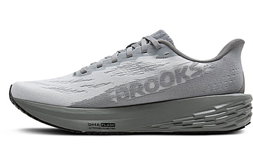 Image of Brooks Launch 11 Road Running Shoes - Mens, Oyster/Primer Gray/Blue, 10, 1D, 1104501D021.100