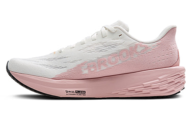 Image of Brooks Launch 11 Road Running Shoes - Womens, White/Gold/Pink, 9, 1B, 1204391B164.090
