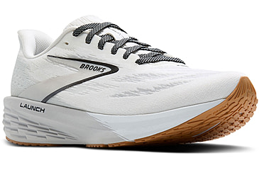 Image of Brooks Launch 11 Road Running Shoes - Womens, White/Grey/Black, 8, 1B, 1204391B135.080