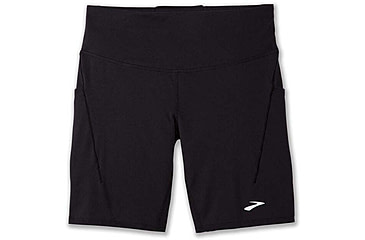 Image of Brooks Spark 8 Short Tight - Womens, Black, Small, 221662001.025