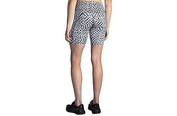 Image of Brooks Spark 8 Short Tight - Womens, Speed Check B/W, Small, 221662004.025