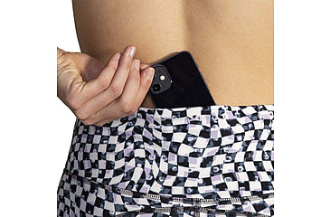 Image of Brooks Spark 8 Short Tight - Womens, Speed Check B/W, Small, 221662004.025