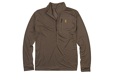 Image of Browning Early Season 3/4 Zip Shirt - Mens, Major Brown, Small, 3010569801