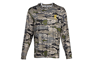 Image of Browning Hooded Long Sleeve Sun Tech Shirt - Mens, 3XL, Ovix, 3010863406