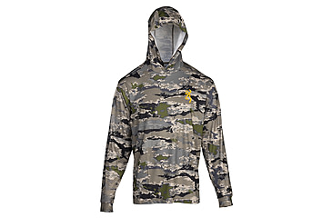 Image of Browning Hooded Long Sleeve Sun Tech Shirt - Mens, 3XL, Ovix, 3010863406