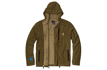 Image of Browning Hydro-Fleece Jacket - Mens, Dark Olive, Large, 3041218403