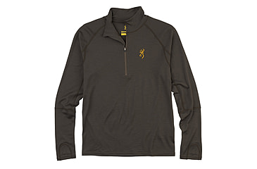 Image of Browning Merino 1/4 Zip Shirt - Mens, Major Brown, XL, 3010939804