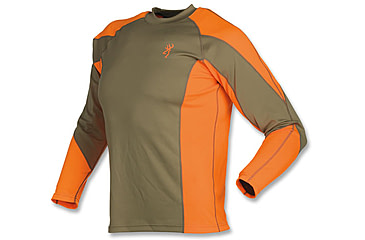 Image of Browning NTS Upland Shirt, Khaki/Blaze, 3XL 3011820106
