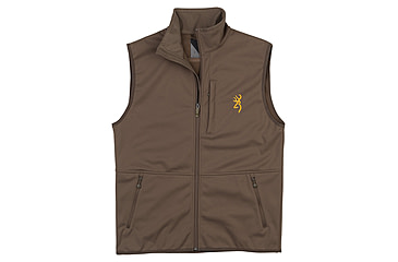 Image of Browning Soft Shell Vest - Mens, Major Brown, Small, 3053109801