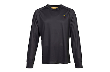 Image of Browning Tech Long Sleeve T-Shirt - Mens, Small, Carbon, 3011747901