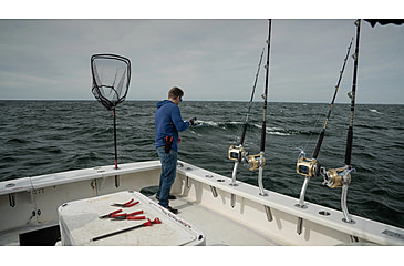 Image of Bubba Blade Fishing Hook Extractor, 12in, Aluminum Hook Extractor, 4.5in, Polymer Handle, Red, Large, 1112867