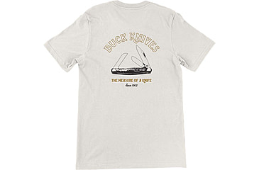 Image of Buck Knives Measure of A Knife T-Shirt - Men's, Natural, Large, Cotton, 13384