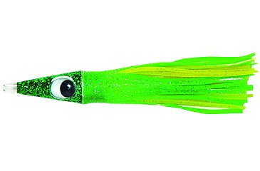 Image of C&amp;H Lures Tuna Tango Trolling Lure, 49.6 g Head, 5.75in/14.6 cm, 1.75oz, Green/Yellow Skirt, CH-TT04