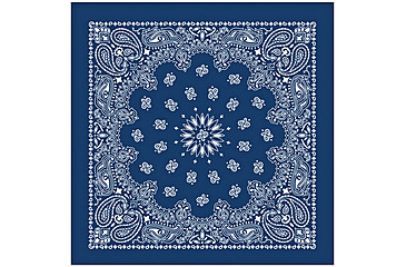 Image of Carolina Manufacturing Bandanas Blue W/hang Tag &amp; Upc B22PAI-000002 UPC