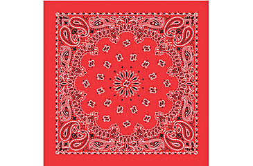 Image of Carolina Manufacturing Bandanas Red W/hang Tag &amp; Upc B22PAI-000001 UPC