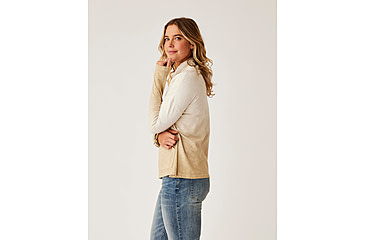 Image of Carve Designs Bodie Funnel Neck - Womens, Lt. Khaki Ombre, Extra Small, TKRB76-244-XS