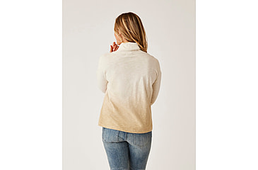 Image of Carve Designs Bodie Funnel Neck - Womens, Lt. Khaki Ombre, Extra Small, TKRB76-244-XS