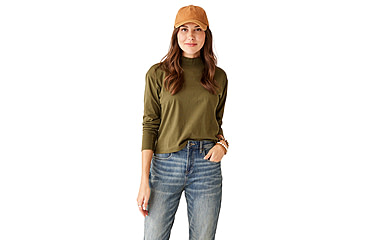 Image of Carve Designs Bray Mockneck Top - Womens, Fir, Large, TKMN40-392-LG