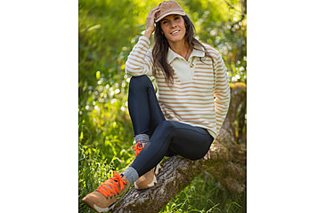 Image of Carve Designs Clara Fleece Pullover - Womens, Birch Even Stripe, Large, FLPO15-282-LG
