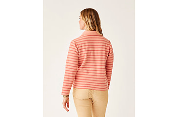 Image of Carve Designs Clara Fleece Pullover - Womens, Lt. Henna Even Stripe, Small, FLPO15-637-SM