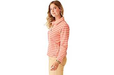 Image of Carve Designs Clara Fleece Pullover - Womens, Lt. Henna Even Stripe, Small, FLPO15-637-SM