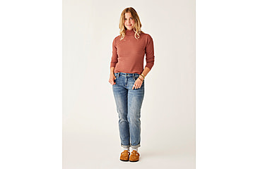 Image of Carve Designs Denise Turtleneck - Womens, Penny Mini Breton, Extra Small, TKAR45-916-XS