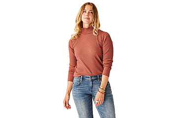 Image of Carve Designs Denise Turtleneck - Womens, Penny Mini Breton, Extra Small, TKAR45-916-XS