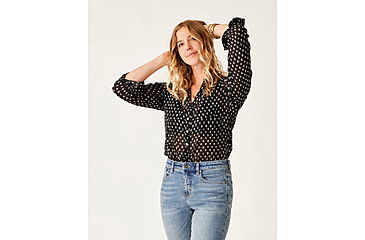 Image of Carve Designs Dylan Gauze Tunic - Womens, Black Crosshatch, Small, TWTC52-997-SM