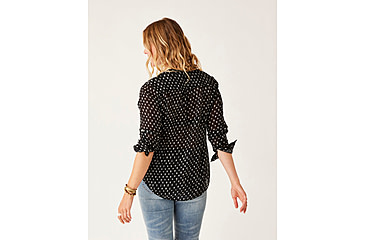 Image of Carve Designs Dylan Gauze Tunic - Womens, Black Crosshatch, Small, TWTC52-997-SM