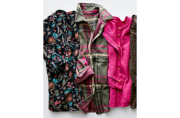 Image of Carve Designs Fairbanks Supersoft Shirt - Womens, Fir Multiplaid, Small, TKSS70-392-SM