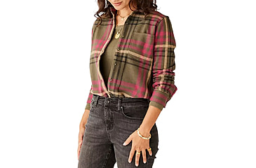 Image of Carve Designs Fairbanks Supersoft Shirt - Womens, Fir Multiplaid, Small, TKSS70-392-SM