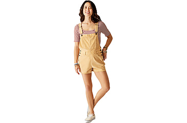 Image of Carve Designs Jason Overall Short - Womens, Honey, 2, PTOV25-702-02
