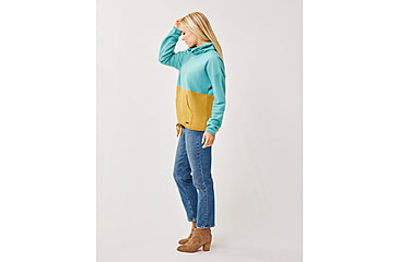 Image of Carve Designs Rowayton Colorblock Cowl - Womens, Wave w. Wood, Extra Small, FLRC20-482-XS