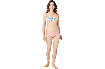 Image of Carve Designs St. Barth Bikini Bottom - Womens, Grapefruit Texture, Small, BBST78-696-SM